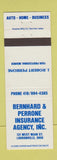 Matchbook Cover - Bernhard Perrone Insurance Loudonville OH