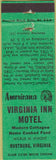 Matchbook Cover - Perkins Americana Virginia Inn Rustburg VA Green