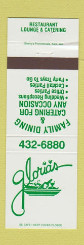 Matchbook Cover - Gloria's Restaurant