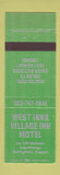 Matchbook Cover - West Inns Village Inn Motel Springfield OR