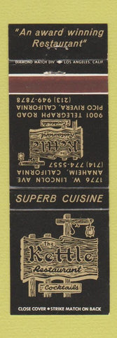 Matchbook Cover - Kettle Restaurant Pico Rivera CA