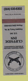 Matchbook Cover - Cliffside Inn Harpers Ferry WV