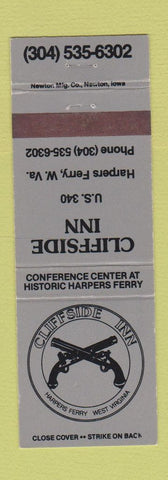 Matchbook Cover - Cliffside Inn Harpers Ferry WV