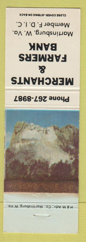 Matchbook Cover - Merchants and Farmers Bank Martinsburg WV