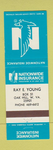 Matchbook Cover - Nationwide Insurance Ray Young Oak Hill WV