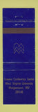 Matchbook Cover Towers Conference Center West Virginia University Morgantown WV