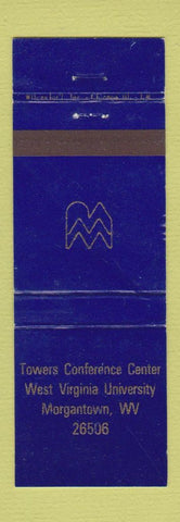 Matchbook Cover Towers Conference Center West Virginia University Morgantown WV