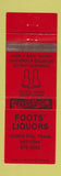 Matchbook Cover - Foots' Liquor Coffee City TX