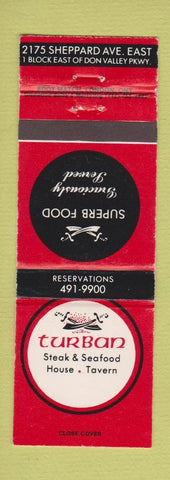 Matchbook Cover - Turban Steak North York? ON WEAR