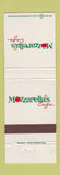 Matchbook Cover - Mozzarella's Cafe