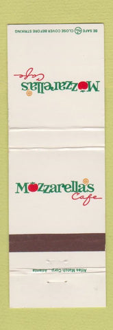 Matchbook Cover - Mozzarella's Cafe