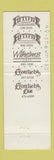 Matchbook Cover - Fifty Five Restaurant Group Columbus OH