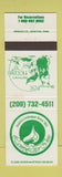 Matchbook Cover - Thirsty Fox Hunry Hound Visalia CA WEAR WHITE
