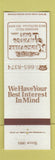 Matchbook Cover - Kirksville Savings Loan MO