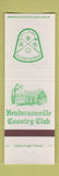 Matchbook Cover - Hendersonville Country Club NC #2