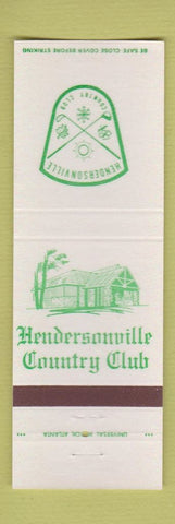 Matchbook Cover - Hendersonville Country Club NC #2