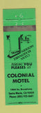 Matchbook Cover - Colonial Motel Santa Maria CA