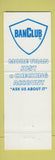 Matchbook Cover - Schertz Bank and Trust TX?