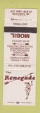 Matchbook Cover - The Renegade Mobil oil gas Bloomer WI Indian