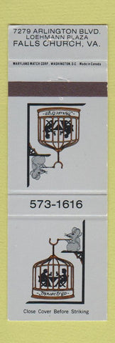 Matchbook Cover - Mousetrap Falls Church VA