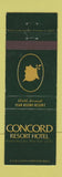 Matchbook Cover - Concord Resort Hotel Kiamesha Lake NY