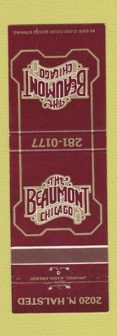 Matchbook Cover - The Beaumont Chicago IL