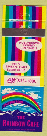 Matchbook Cover - The Rainbow Cafe Auburn WA