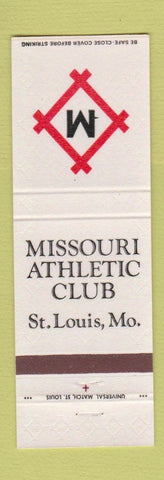 Matchbook Cover - Missouri Atheltic Club St Louis MO