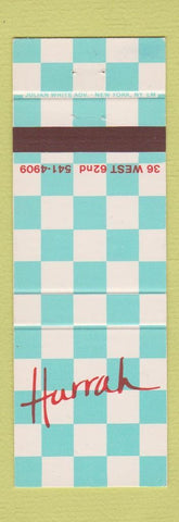 Matchbook Cover - Harrah New York City