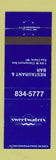 Matchbook Cover - Sweetwaters Eau Claire WI