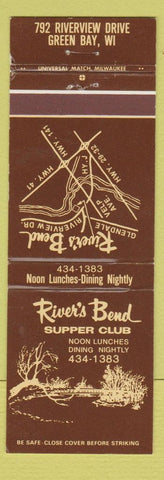Matchbook Cover - River's Bend Supper Club Green Bay WI
