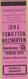 Matchbook Cover - Perkins Americana Perkins Cafe Waterville WA Pink