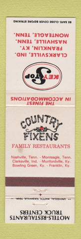 Matchbook Cover - Key Stope Restaurants Clarksville IN Franklin NH