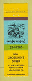 Matchbook Cover - Cross Keys Diner New Oxford PA