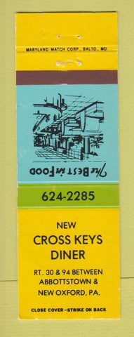 Matchbook Cover - Cross Keys Diner New Oxford PA