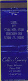 Matchbook Cover - Collins Grocery Ozark MO