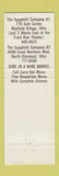 Matchbook Cover - Spaghetti Company Italian Mayfield Village North Olmsted OH