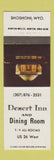 Matchbook Cover - Desert Inn Shoshoni WY