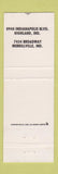 Matchbook Cover - Miner Dunn Hamburgers Hoosier Chicken Highland Merillville IN