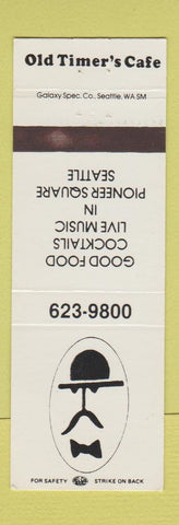 Matchbook Cover - Old Timer's Cafe Seattle WA