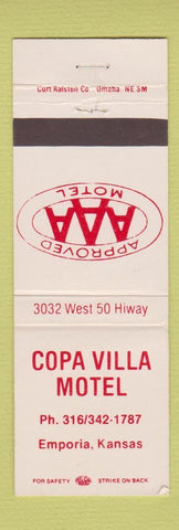 Matchbook Cover - Copa Villa Motel Emporia KS