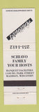 Matchbook Cover - Antonio's Schiavo Family Madison WI