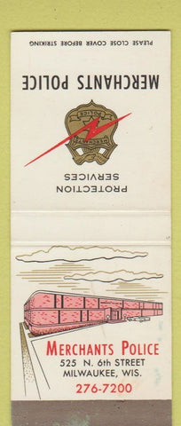 Matchbook Cover - Merchants Police Milwaukee WI WEAR