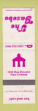 Matchbook Cover - The Gazebo Bar Cafe New Orleans LA WEAR