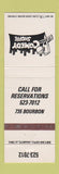 Matchbook Cover - Comedy Shoppe club New Orleans LA