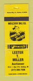 Matchbook Cover - Lester Miller Auctioneer Amboy IN WEAR