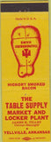 Matchbook Cover - Thunderbird Ham Meat Lock Yellville AR bacon