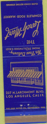 Matchbook Cover - Larch Mart Groceries Los Angeles CA