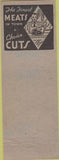 Matchbook Cover - Red  and  White Food Store Woodlawn Beach NY