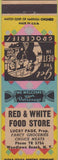 Matchbook Cover - Red  and  White Food Store Woodlawn Beach NY